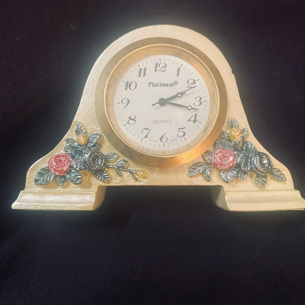 Miniature Decorative Mantle Clock - Picture 4 of 8